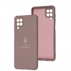 Чохол для Samsung Galaxy A12 / M12 Full Premium Тризуб рожевий / pink sand