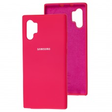 Чехол для Samsung Galaxy Note 10+ (N975) Silicone Full розовый  