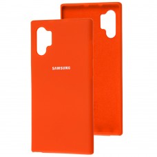 Чехол для Samsung Galaxy Note 10+ (N975) Silicone Full оранжевый  