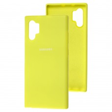 Чехол для Samsung Galaxy Note 10+ (N975) Silicone Full лимонный  