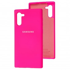 Чехол для Samsung Galaxy Note 10 (N970) Silicone Full розовый / neon