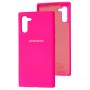 Чохол для Samsung Galaxy Note 10 (N970) Silicone Full рожевий / neon
