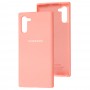 Чехол для Samsung Galaxy Note 10 (N970) Silicone Full розовый / персиковый