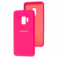 Чехол для Samsung Galaxy S9 (G960) Silicone Full розовый / neon