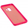 Чехол для Samsung Galaxy S9 (G960) Silicone Full розовый / neon