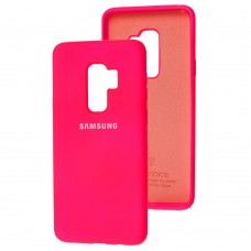 Чехол для Samsung Galaxy S9+ (G965) Silicone Full розовый / neon