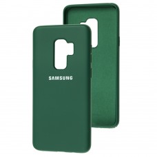 Чехол для Samsung Galaxy S9+ (G965) Silicone Full зеленый / dark green