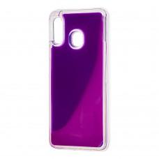 Чехол для Samsung Galaxy A40 (A405) "жидкий песок" фиолетовый