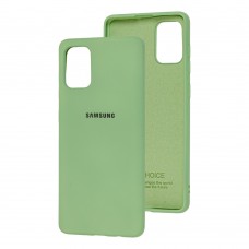 Чехол для Samsung Galaxy A71 (A715) Silicone Full мятный