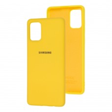 Чохол для Samsung Galaxy A71 (A715) Silicone Full жовтий