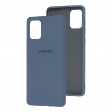 Чехол для Samsung Galaxy A71 (A715) Silicone Full лавандовый серый