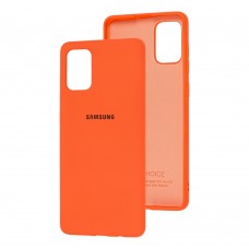 Чохол для Samsung Galaxy A71 (A715) Silicone Full помаранчевий