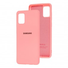 Чехол для Samsung Galaxy A31 (A315) Silicone Full светло-розовый 