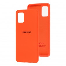 Чохол для Samsung Galaxy A31 (A315) Silicone Full помаранчевий