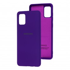 Чехол для Samsung Galaxy A31 (A315) Silicone Full фиолетовый / purple
