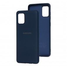 Чехол для Samsung Galaxy A31 (A315) Silicone Full темно-синий / midn blue