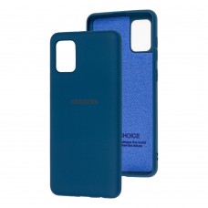 Чохол для Samsung Galaxy A31 (A315) Silicone Full синій / navy blue