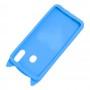 3D чохол для Samsung Galaxy M20 (M205) кіт з блискітками блакитний