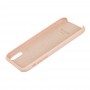 Чехол Silicone для iPhone Xr Premium case розовый песок