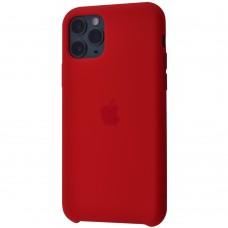 Чохол для iPhone 11 Silicone case темно-червоний
