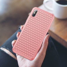 Чохол для iPhone Xs Max Baseus BV Weaving рожевий