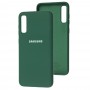 Чехол для Samsung Galaxy A70 (A705) Silicone Full зеленый / dark green