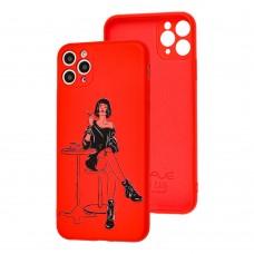 Чехол для iPhone 11 Pro Wave Fancy girl in red room / red