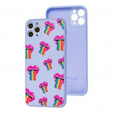 Чохол для iPhone 11 Pro Wave Fancy rainbow smile / lavender