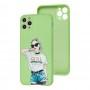 Чохол для iPhone 11 Pro Wave Fancy stranger girl / mint gum