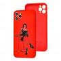 Чохол для iPhone 11 Pro Max Wave Fancy girl in red room / red