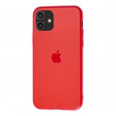 Чехол для iPhone 11 TPU Matt красный