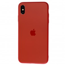 Чехол для iPhone Xs Max TPU Matt красный