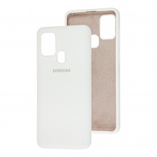 Чехол для Samsung Galaxy A21s (A217) Silicone Full белый