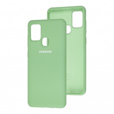 Чехол для Samsung Galaxy A21s (A217) Silicone Full мятный