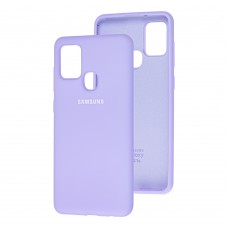 Чохол для Samsung Galaxy A21s (A217) Silicone Full бузковий / dasheen