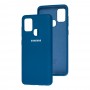 Чехол для Samsung Galaxy A21s (A217) Silicone Full синий