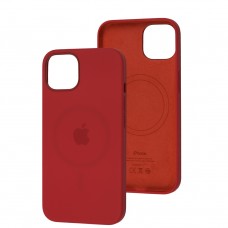 Чехол для iPhone 13 MagSafe Silicone Full Size red