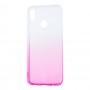 Чехол для Huawei P Smart Plus Gradient Design розово-белый