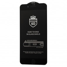Защитное стекло 6D для iPhone 7 Plus / 8 Plus OG Crown черное (OEM)
