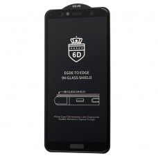 Защитное стекло 6D для Huawei Y6 2018 OG Crown черное (OEM)