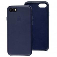 Чехол для iPhone 7 / 8 Leather case темно-синий  