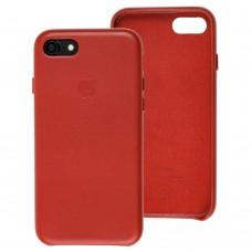Чехол для iPhone 7 / 8 Leather case красный