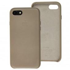 Чехол для iPhone 7 / 8 Leather case темно-серый  
