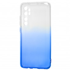 Чехол для Xiaomi Mi Note 10 Lite Gradient Design бело-голубой