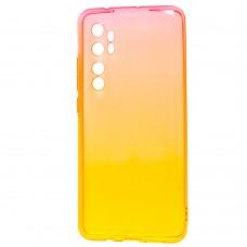 Чехол для Xiaomi Mi Note 10 Lite Gradient Design желто-красный