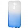 Чехол для Xiaomi Redmi 9 Gradient Design бело-голубой