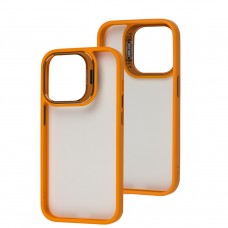 Чехол для Iphone 14 Pro Extreme drops crystal glass orange