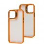 Чохол для Iphone 12 / 12 Pro Extreme drops crystal glass orange