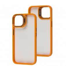 Чехол для Iphone 13 Extreme drops crystal glass orange