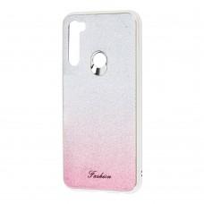 Чехол для Xiaomi Redmi Note 8T Ambre Fashion серебристый / розовый